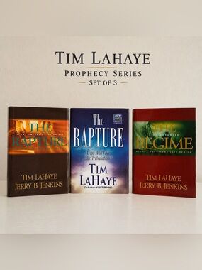 Tim LaHaye Prophecy Series Hardcover Book Lot Set of 3 Rapture Regime Christian
